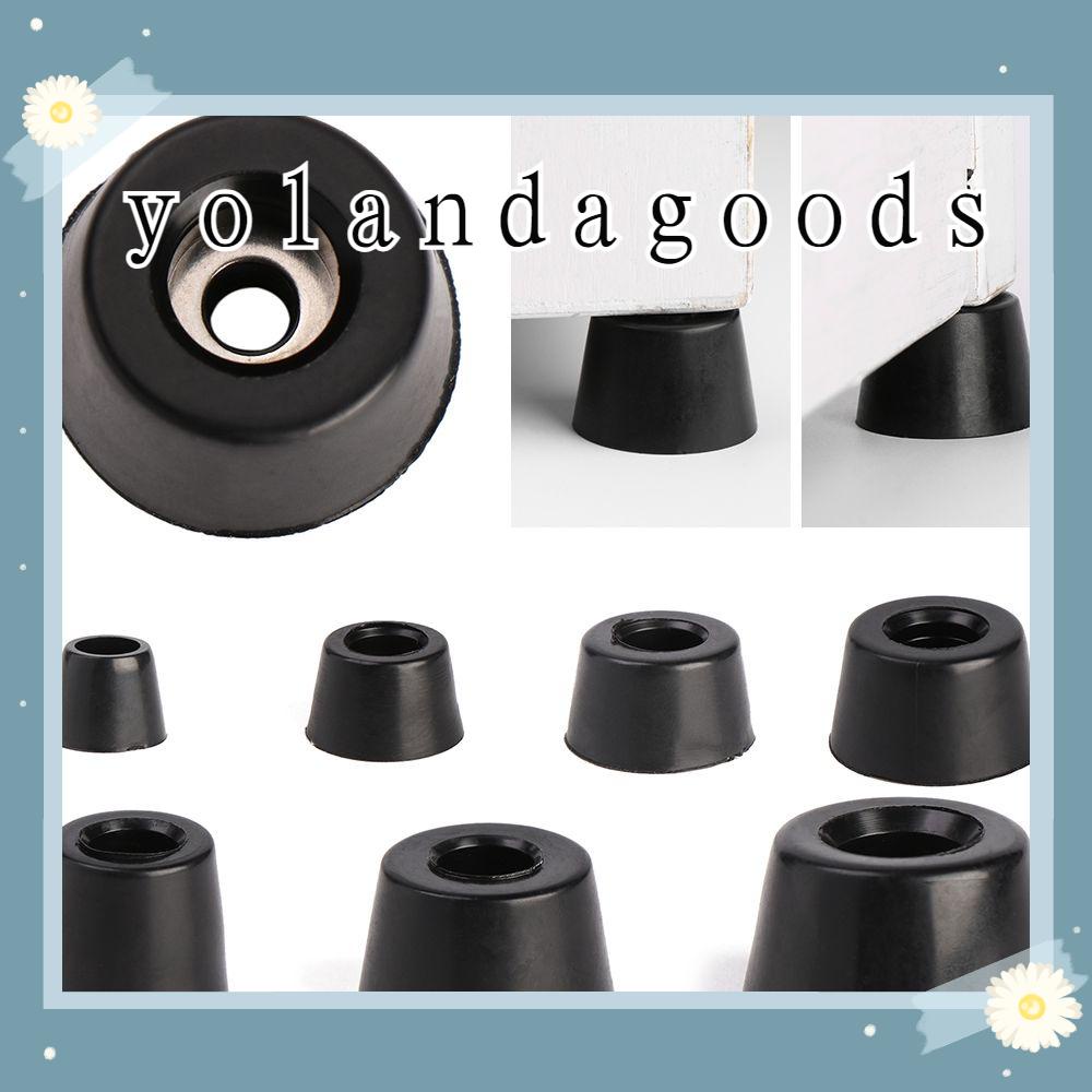 ☆Yola☆ แผ่นรองขาเฟอร์นิเจอร์ ลําโพง เพื่อความปลอดภัย สีดํา 10 ชิ้น