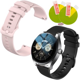 สายนาฬิกาข้อมือซิลิโคน สําหรับ HUAWEI WATCH Buds Smart WATCH Sport WATCH Band Bracelet For HUAWEI WATCH Buds Screen Protector Film