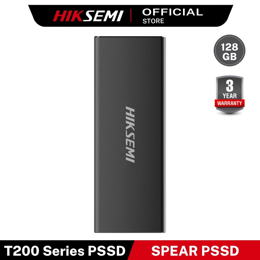 HIKSEMI SPEAR PSSD T200N 128 GB USB 3.1 TYPE-C HIGH SPEED TRANSMISSION WARRANTY 3 YEARS