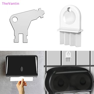 Thevantin เครื่องจ่ายกระดาษทิชชู่ กุญแจ สีเงิน แบบเปลี่ยน 1 ชิ้น