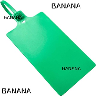 Banana1 ป้ายแท็กชื่อ ID พลาสติก สีเขียว ใช้ซ้ําได้ พร้อมสายคล้อง สําหรับกระเป๋าเดินทาง สํานักงาน 100 ชิ้น