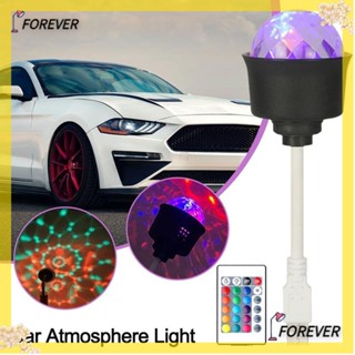 Forever โคมไฟโปรเจคเตอร์ LED USB ขนาดเล็ก ปรับได้ สําหรับติดรถยนต์