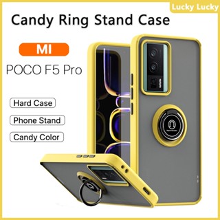 เคส POCO F5 Pro F5 F4 F3 หรา ที่วางแหวนอะครีลิคแบบแข็ง เคส กันกระแทก รองรับรถ ที่วางแม่เหล็ก ที่วางโทรศัพท์ ขาตั้งนิ้ว ปกป้องกล้อง