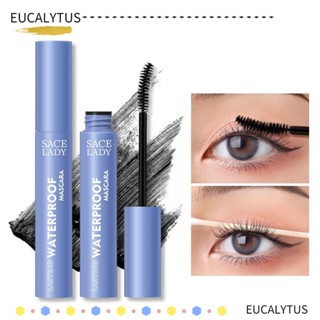 Eutus มาสคาร่า หลอดสีฟ้า ขนตาหนา ดูเป็นธรรมชาติ สีดํา สําหรับผู้หญิง เด็กผู้หญิง