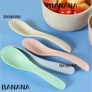 Banana1 ช้อนซุป ด้ามจับยาว เป็นมิตรกับสิ่งแวดล้อม แบบพกพา สําหรับห้องครัว