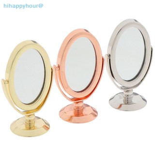 Hihappyhour กระจกโลหะจิ๋ว สีทอง สีเงิน สีโรสโกลด์ สําหรับตกแต่งบ้านตุ๊กตา 1/12