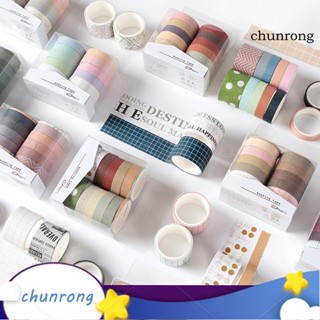 Chunrong เทปกาววาชิ สําหรับตกแต่งสมุดภาพ DIY 1 ชุด