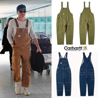 Carhartt carhartt ชุดจั๊มสูทกางเกงยีน ทรงหลวม แนวตรง แฟชั่นฤดูใบไม้ผลิ และฤดูใบไม้ร่วง สําหรับผู้ชาย และผู้หญิง