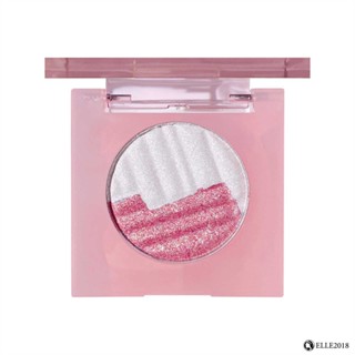 Kakashow Aurora Two-colour High-gloss Powder Cake Chameleon Eyeshadow Pearlescent Flash Eyeshare Face Brightening Cosmetics 【elle20181_th】