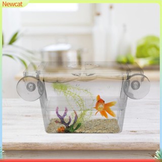 {Newcat} กล่องฟักไข่ พลาสติกใส สองชั้น ขนาดใหญ่ สําหรับตู้ปลา