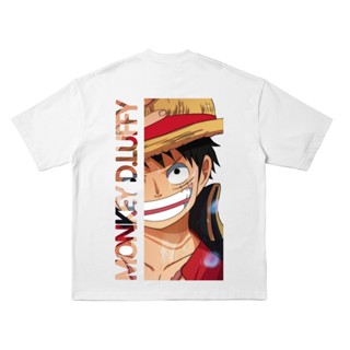 เวรเอ้ย  New One Piece Luffy T-shirt Anime Japan Anime เสื้อยืดพิมพ์ลายการ์ตูนมังงะ คอกลม cotton tshirt