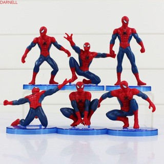 Darnell ตุ๊กตาฟิกเกอร์ Spiderman Avengers Spiderman ขนาด 7-11 ซม. ของเล่นสําหรับเด็ก