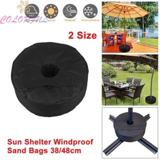 【COLORFUL】Sandbag Hanging Heavy Parasol Base Round Umbrella Sandbag 600D Oxford Cloth