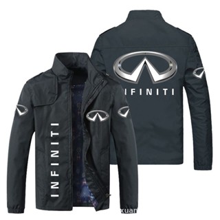 INFINITI LOGO jacket car shop custom work clothes Q50 Q60 Q70 QX30 QX60 QX50 QX70 QX80 ESQ outdoor driving loose thin cardigan stand collar windbreaker