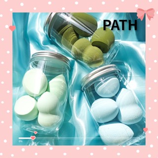 Path 4 ชิ้น / กล่อง แต่งหน้า ฟองน้ํา เครื่องปั่น แฟชั่น แต่งหน้า ใช้ซ้ําได้ &amp; ทนทาน ฟองน้ําผสมรองพื้น