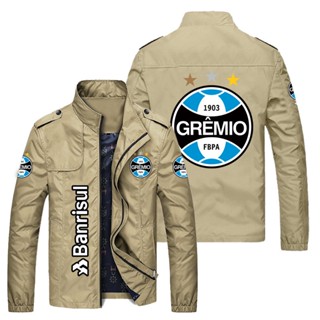 Gremio LOGO jacket football sports outdoor loose thin cardigan stand collar windbreaker