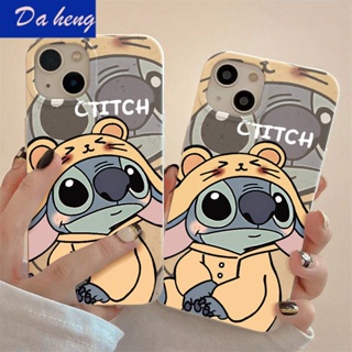 เคสป้องกันโทรศัพท์มือถือ แบบนิ่ม ลายการ์ตูน Stitch กันกระแทก สําหรับ Apple Iphone 14promax 13 12 11 7 8plus 0CJV