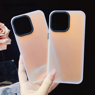 เคสโทรศัพท์มือถือ PC แข็ง ผิวด้าน ไล่โทนสี กันกระแทก หรูหรา สําหรับ iPhone 15 14 13 12 11 Pro Max XS Max X XR 7 8 Plus