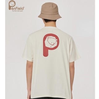 เสื้อยืดแขนสั้น คอกลม ผ้าฝ้าย พิมพ์ลายโลโก้ Penfield Penfield แฟชั่นฤดูร้อน สําหรับผู้ชาย และผู้หญิง