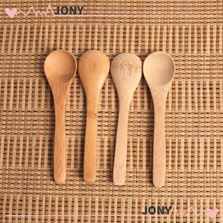 Jy1 ช้อนไม้ไผ่ DIY สําหรับตักซุป ชา แยม 3 ชิ้น