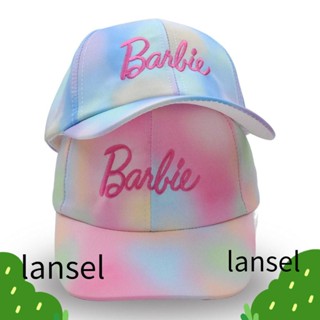 Lansel หมวกเบสบอลลําลอง ปักลายตัวอักษร สีรุ้ง ปรับได้ สีสันสดใส สําหรับตุ๊กตาบาร์บี้