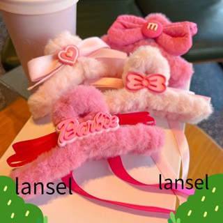 Lansel กิ๊บติดผม ขนาดใหญ่ สีชมพู สําหรับตุ๊กตาบาร์บี้ จํานวน 2 ชิ้น