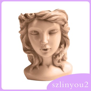 [szlinyou2] กระถางต้นไม้ รูปหัวเทพธิดา สําหรับตกแต่งระเบียง คาเฟ่