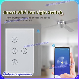 Wifi Touch Fan Wall Switch 100v-240v Universal Smart Home Light Switch ทำงานร่วมกับ Alexa Google Home ผู้เชี่ยวชาญ