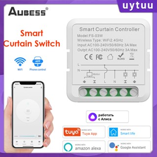 Uytuu Tuya Wifi Smart Life Smart Curtain Switch สำหรับ Roller Shutter Blind Motor Rolling Shutter Doors ทำงานร่วมกับ Amazon Alexa และ Google Home