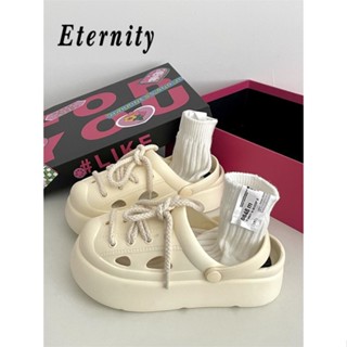 Eternity  รองเท้าหัวโต รองเท้าแตะผู้หญิง น่ารักหนาพื้นลื่น อาบน้ำในห้องน้ำ  33z080201 ทันสมัย Unique fashion สบาย B28G0SD 36Z230909