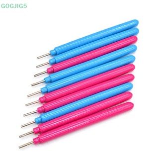 [GOGJIG5] ใหม่ กระดาษควิลลิ่ง พลาสติก หลากสี DIY 10 ชิ้น