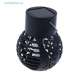 Tuilieyfish โคมไฟ LED พลังงานแสงอาทิตย์ กันน้ํา สําหรับแขวนตกแต่งสวน ลานบ้าน