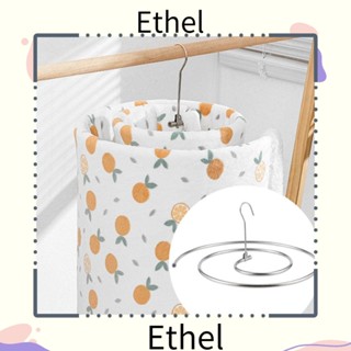 Ethel1 ราวตากผ้า ราวตากผ้า ทรงกลม พับได้ ประหยัดพื้นที่ สเตนเลส ทรงเกลียว ขาตั้งตากผ้า แขวนผ้าปูที่นอน