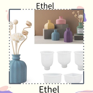 Ethel1 แม่พิมพ์ซิลิโคนเรซิ่น อีพ็อกซี่ รูปกระถางดอกไม้ คอนกรีต แฮนด์เมด DIY สําหรับตกแต่งบ้าน