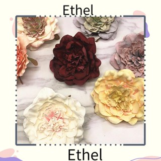 Ethel1 ช่อดอกไม้ปลอม 10 ซม. สําหรับตกแต่งบ้าน งานแต่งงาน งานเลี้ยงวันเกิด 5 ชิ้น