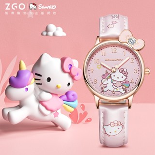 นาฬิกาข้อมือควอตซ์ ของแท้ กันน้ํา ลายการ์ตูน Hello Kitty สําหรับเด็กผู้หญิง และนักเรียน