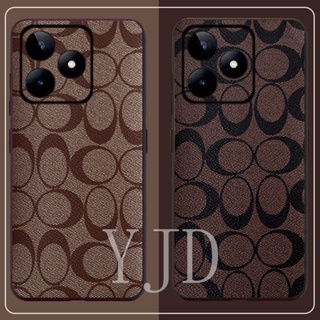 Yjd เคสโทรศัพท์หนังนิ่ม กันกระแทก แฟชั่นหรูหรา สําหรับ Realme C53