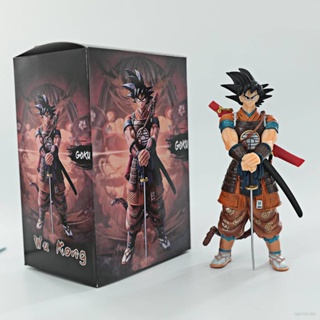 Hqy2 โมเดลฟิกเกอร์ อนิเมะ Dragon Ball Samurai Son Goku Katana ของเล่น ของสะสม สําหรับเด็ก MY2