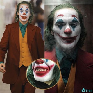 Halloween Joker Clown Mask Party Role Playing Mask Latex Insulation Mask เหมาะสำหรับผู้ชายผู้หญิง TH1