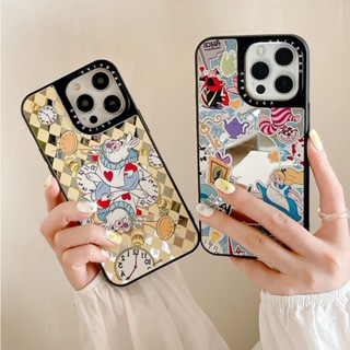 Casetify เคสโทรศัพท์มือถือแบบแข็ง ลายดิสนีย์ อลิซ อิน วันเดอร์แลนด์ สําหรับ iPhone 14 13 12 11 Pro Max Plus