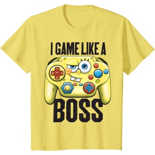 เสื้อยืดคอกลม แขนสั้น พิมพ์ลายการ์ตูน SpongeBob SquarePants Pie Big Star Octopus Brother Crab Boss 2 3 4 5 6 7 8 9 10 11 12 ปี ไซซ์ 110 120 13 140 150