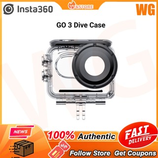 Insta360 GO 3 เคสดําน้ํา กันน้ําลึก 60 เมตร (197 ฟุต) เคสใต้น้ํา กรอบแข็งแรง และซีลคุณภาพสูง