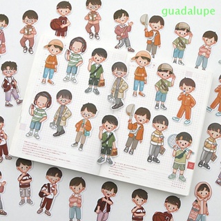 Guadalupe สติกเกอร์ฉลาก ลายการ์ตูนน่ารัก กันน้ํา สําหรับตกแต่งไดอารี่ เคสโทรศัพท์ DIY