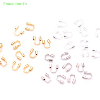 Peacellow ตัวป้องกันสายลวด รูปตัว U สําหรับทําเครื่องประดับ งานฝีมือ DIY 100 ชิ้น