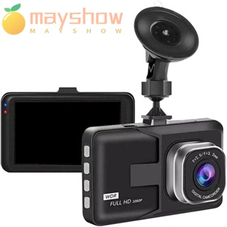 Mayshow กล้องบันทึกวิดีโอ มุมกว้าง 4K DVR 3 นิ้ว HD 1080P สําหรับติดรถยนต์