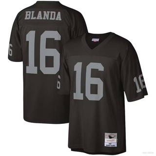 Yp2 1967 เสื้อยืดลําลอง แขนสั้น พิมพ์ลาย NFL Las Vegas Raiders Jersey George Blanda Retired Football พลัสไซซ์ PY2