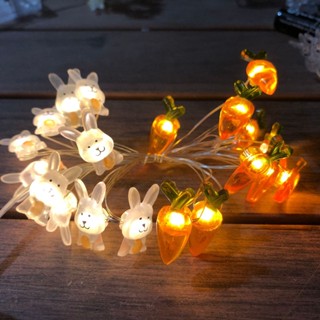 Spot# LED copper wire shaping lamp Easter Bunny chick Luminous Lamp string decorative lamp copper wire lamp string color lamp 8jj