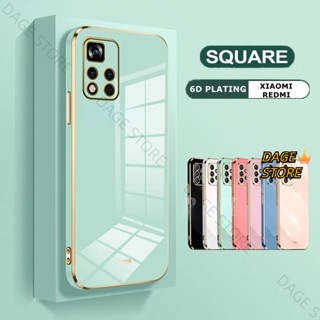 เคสซิลิโคนนิ่ม ขอบตรง 6D กันกระแทก สําหรับ Xiaomi Redmi NOTE 5 7 8 9 9S 10 10S 10X Pro 5G 4G