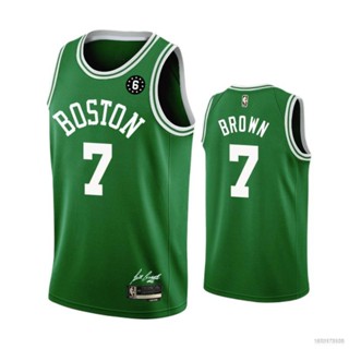 Si เสื้อกีฬาบาสเก็ตบอล NBA Jersey Boston Celtics สีน้ําตาล พลัสไซซ์ สําหรับทุกเพศ 22-23