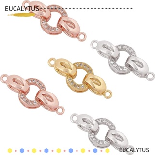 Eutus เข็มกลัดทองเหลือง ประดับเพทาย สีทอง เงิน แพลตตินัม ทองเหลือง